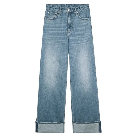 Rails Getty High-Rise Cuffed Wide-Leg Jeans Baltic Sea Size 26 - Picture 1 of 10